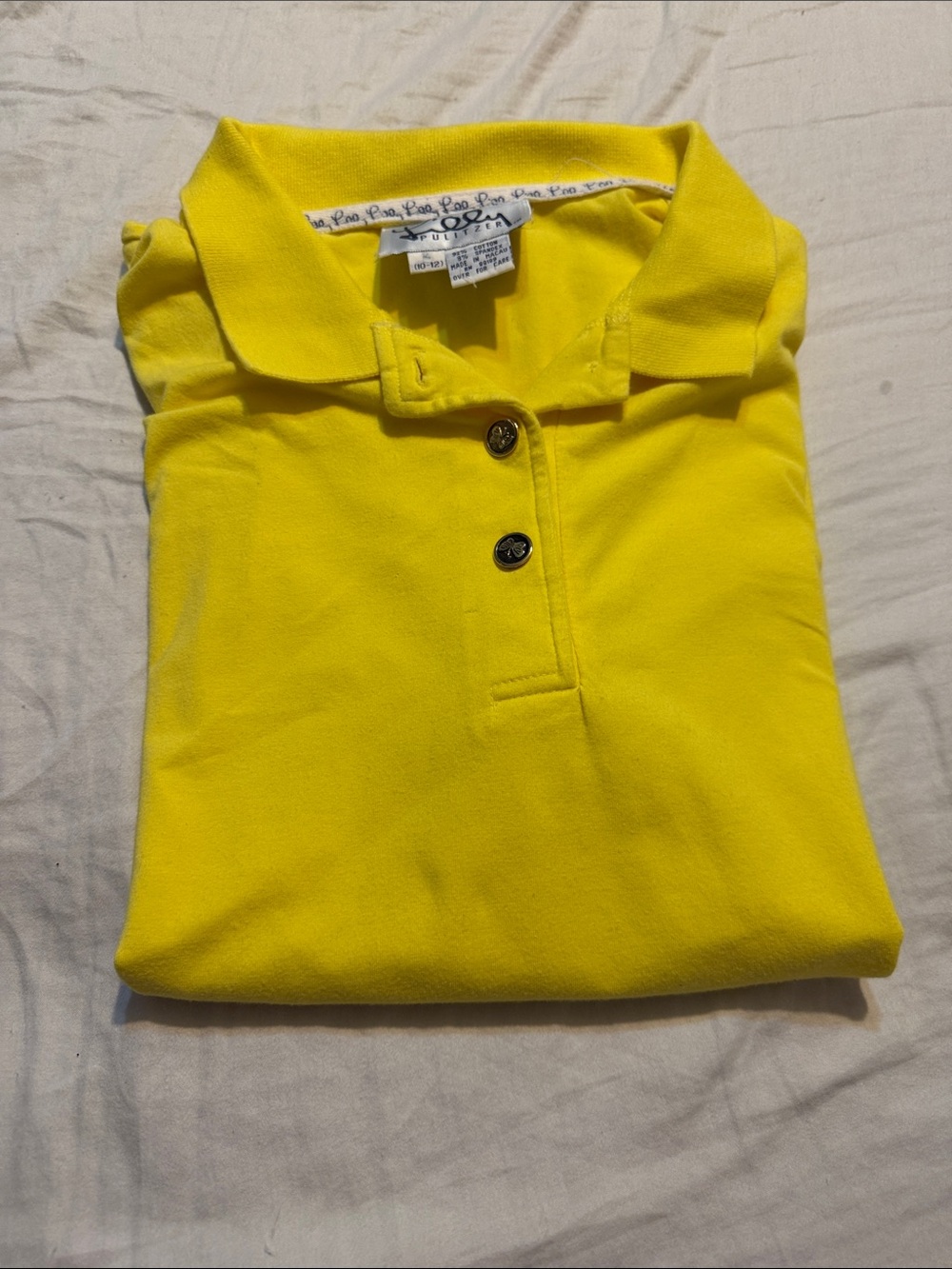 Lilly Pulitzer Kids Bright Yellow Polo